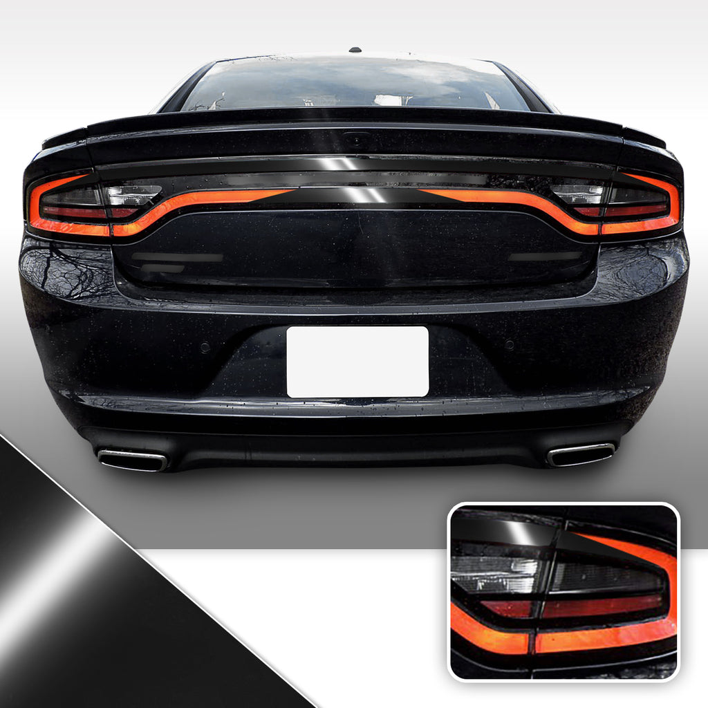 Tail Light Accent Vinyl Wrap Overlay Kit V2 Compatible with Dodge Charger 2015-2020