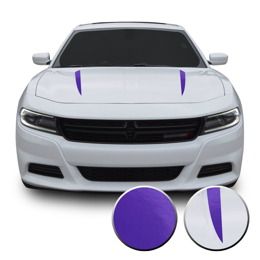 Hood Spears Racing Trim Vinyl Decal Compatible with Dodge Charger 2015 - 2020