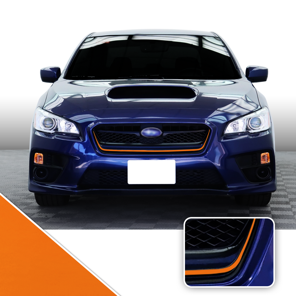 Front Grille Pinstripe Vinyl Decal Overlay Wrap Trim Compatible with and Fits WRX STi 2015-2017
