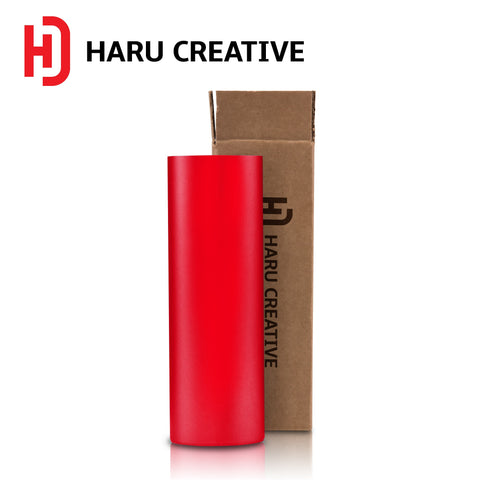 Red Matte Vinyl Wrap - Adhesive Decal Film Sheet Roll - Haru Creative Matte