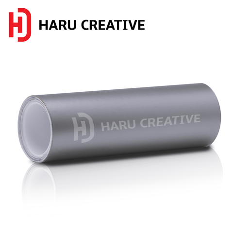 Silver Matte Vinyl Wrap - Adhesive Decal Film Sheet Roll - Haru Creative Matte